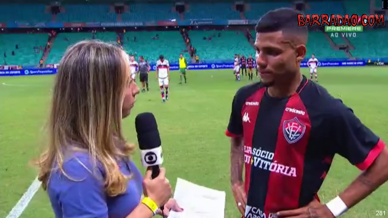 Entrevista de Matheus Rocha após o jogo