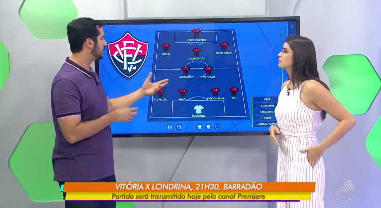 Provável time do Vitória contra o Londrina