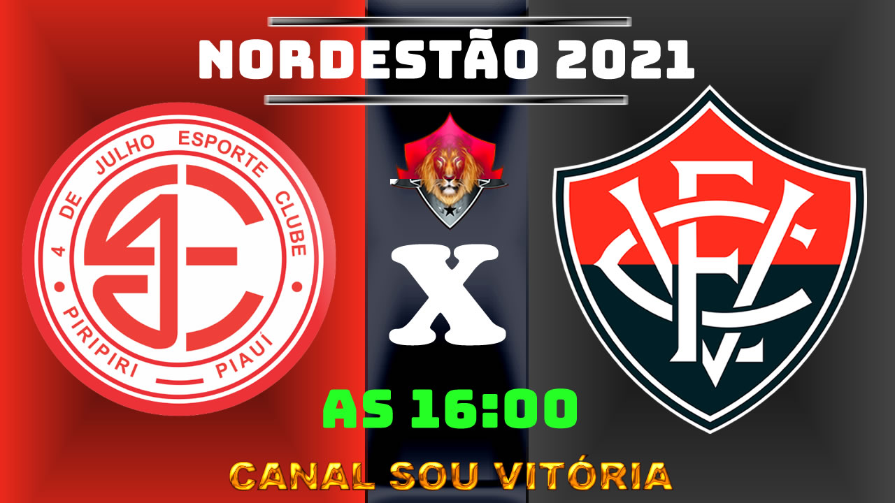 4 de Julho x Vitória ao vivo Copa do Nordeste 2021