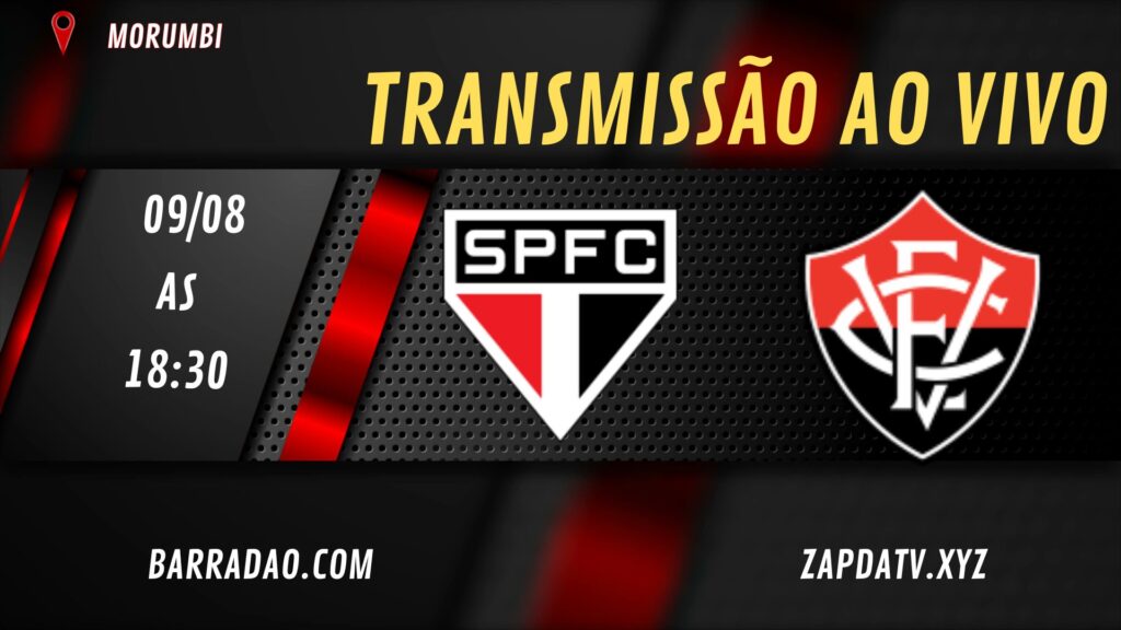 São Paulo x Vitória ao vivo com imagens
